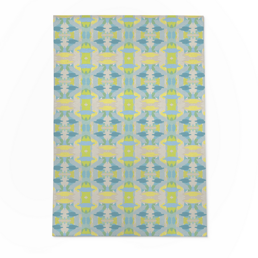 Mila Rug Citrus Blue- New & WASHABLE!