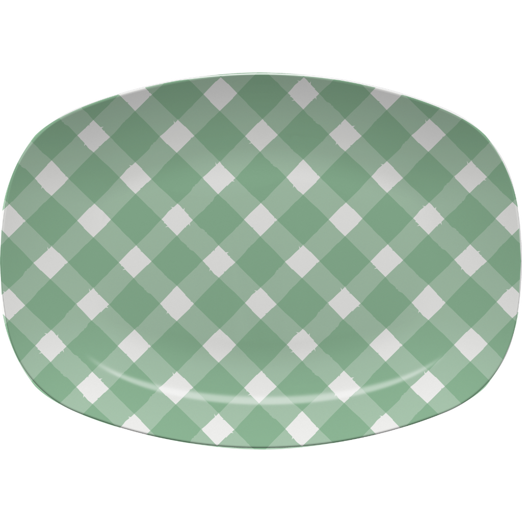 Gingham Platter