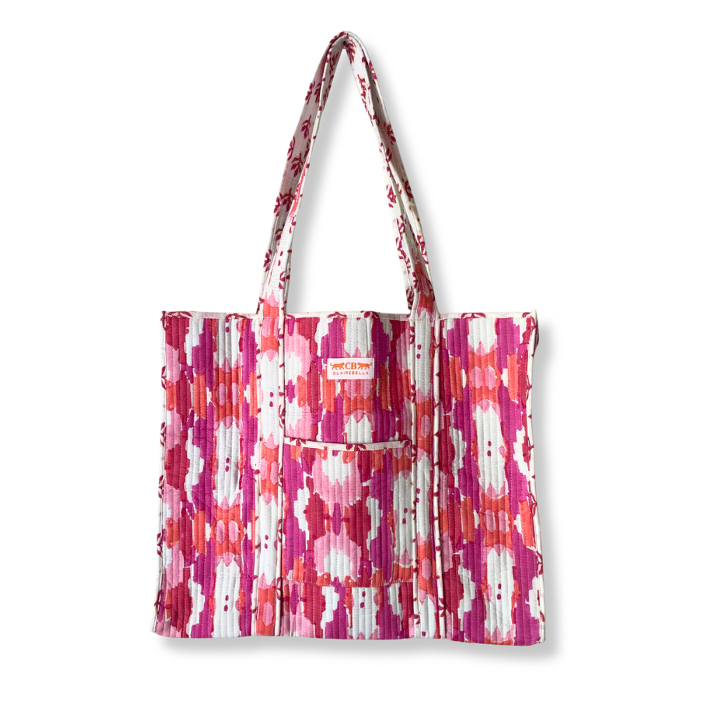 Quilted Tote Bag - Mitzy Berry - New!
