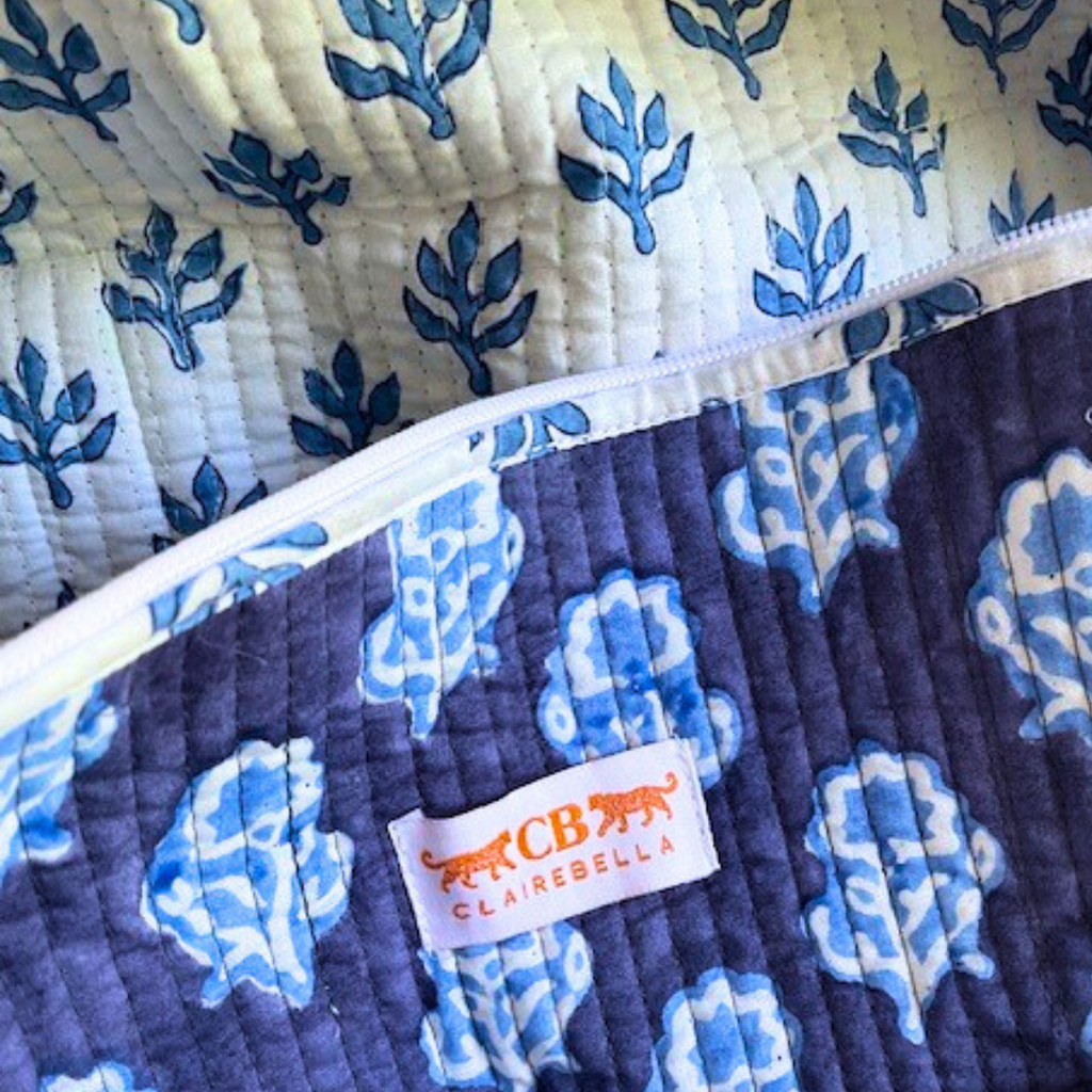 Quilted Pouch Set - Maya Blue - New!