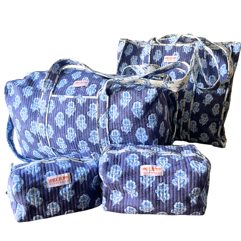 Quilted Duffle Bag - Maya Blue - New!