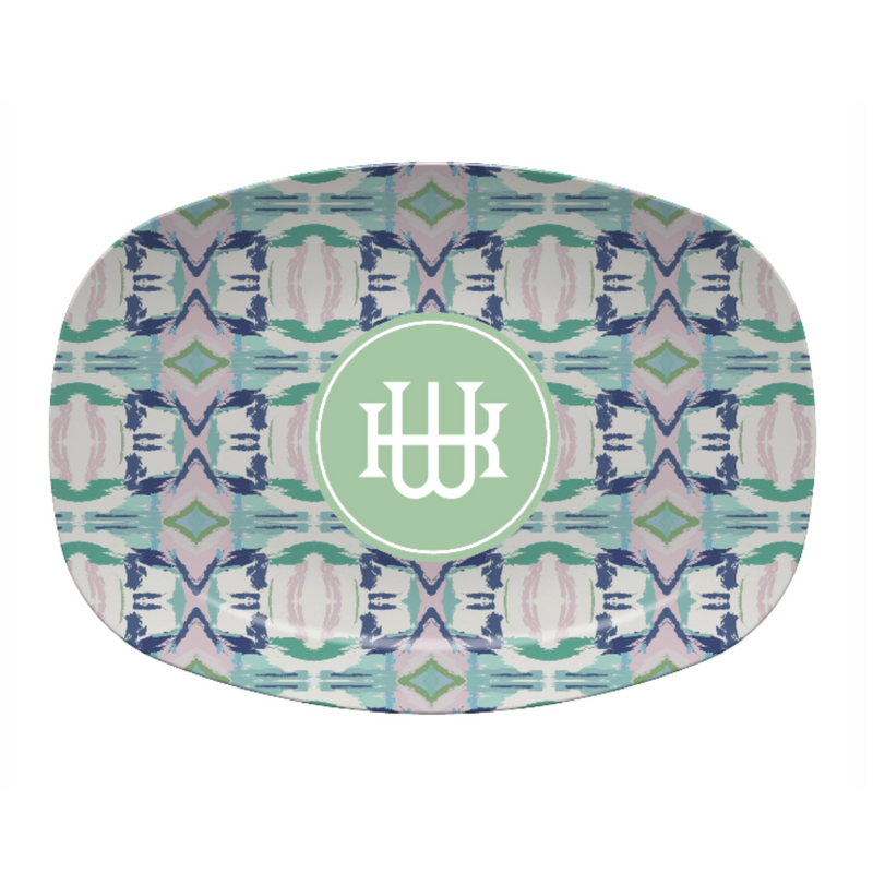 Monogrammed Melamine Platter