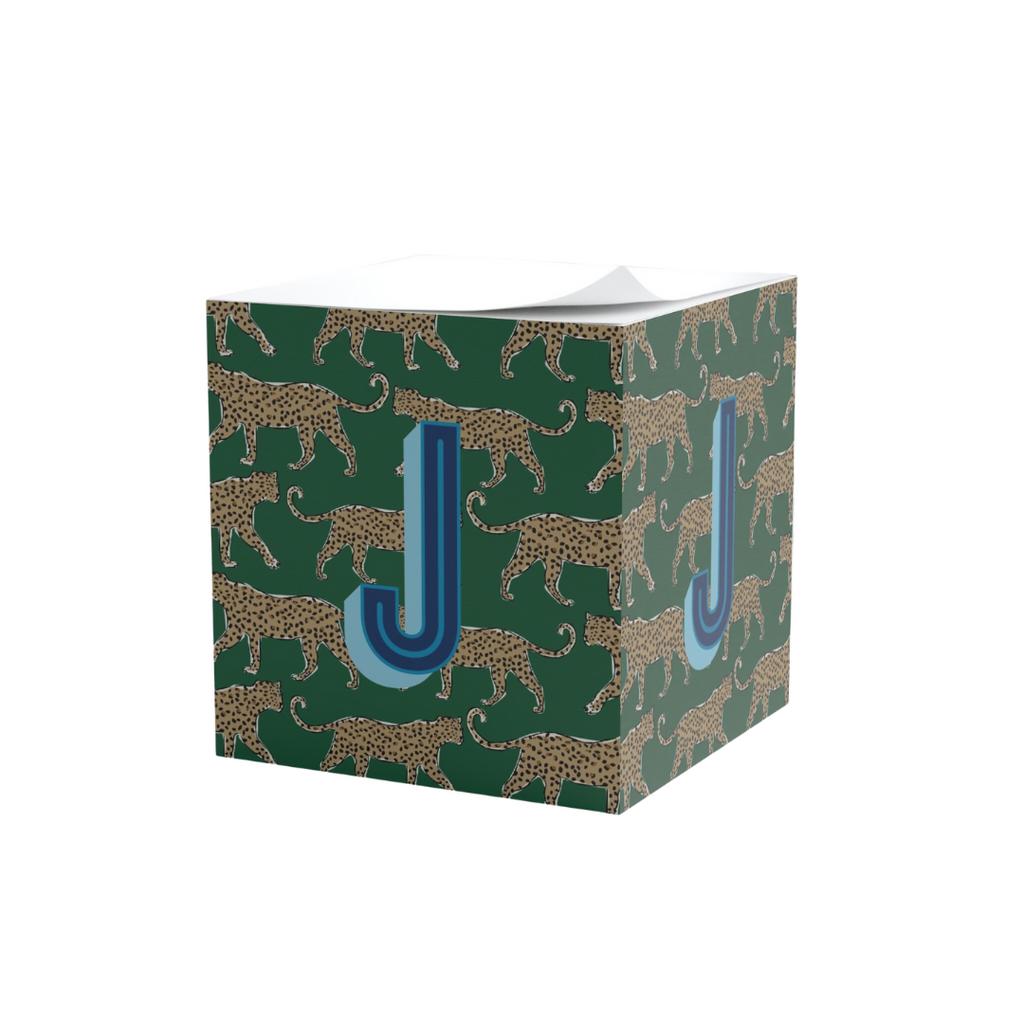 Leopards Sticky Note Cube