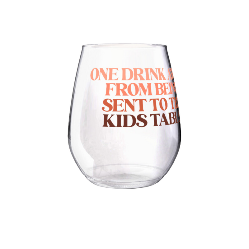 Shatterproof Wine Glass Set - Kids Table