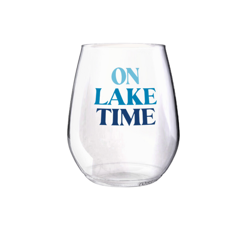 Shatterproof Wine Glass Set - Lake Time