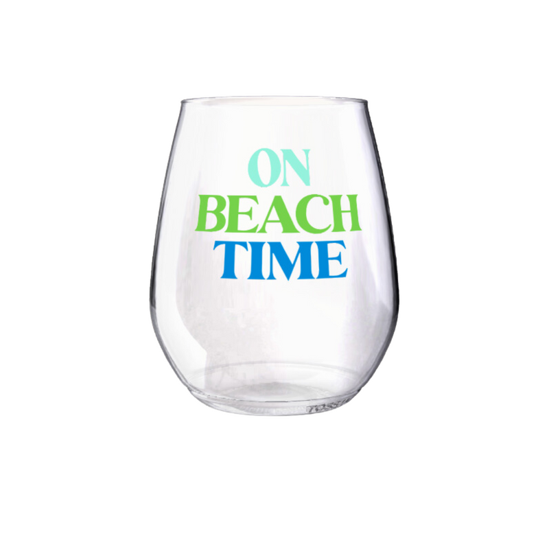 Shatterproof Wine Glass Set - Beach Time