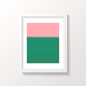 Abyss Art Print - Pink/Green