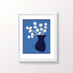 Bouq Art Print - Blue