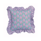 Vera Teal Ruffle Pillow - Square - New!