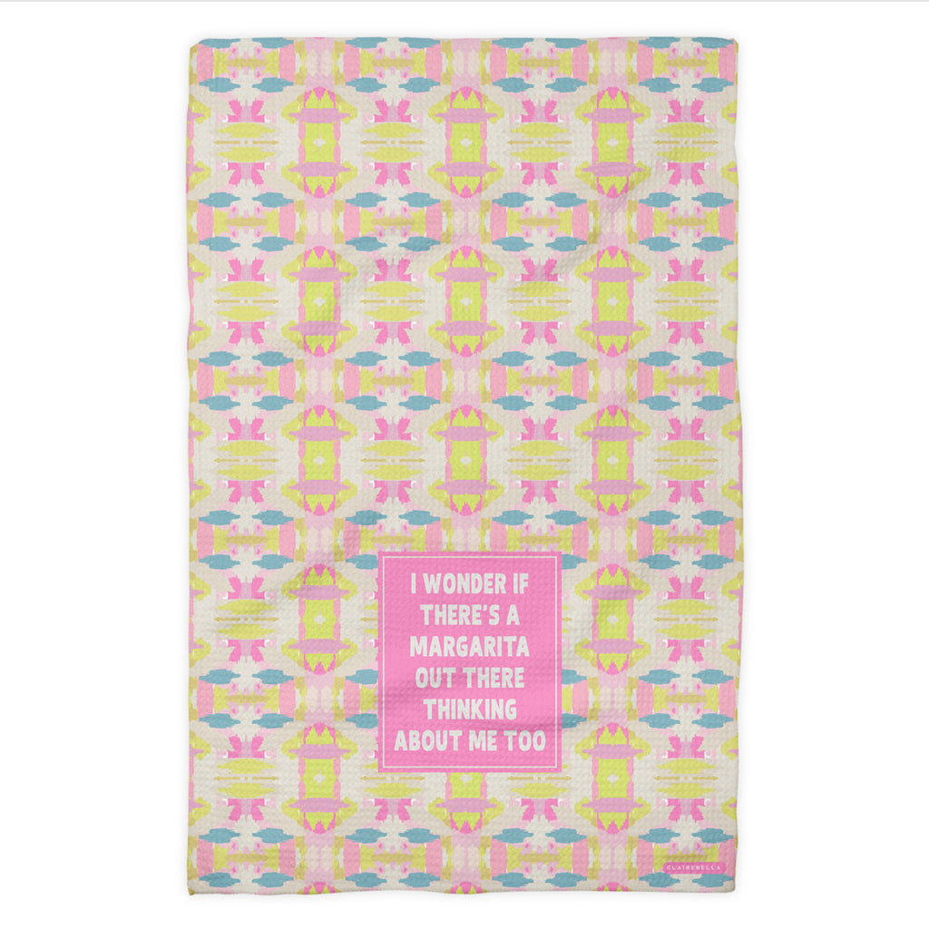 Waffle Weave Kitchen Towel - Margarita