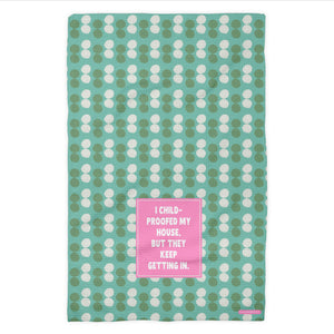 Waffle Weave Kitchen Towel - Child-Proofed