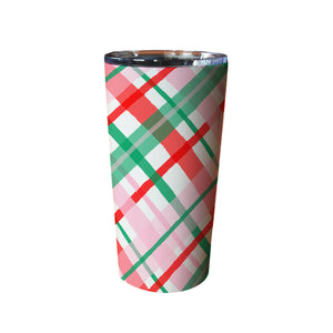 Christmas Plaid Tumbler