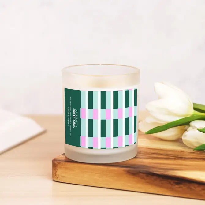 Glass Candle - Maxi Mint (Oakmoss & Amber)