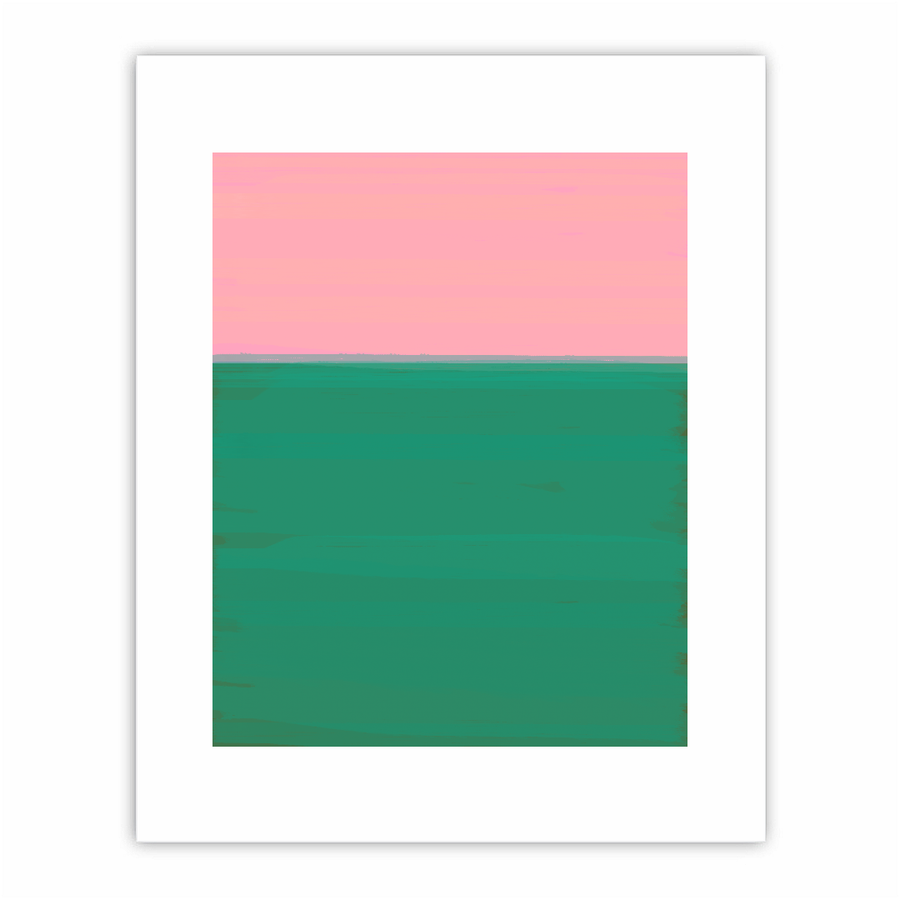 Abyss Art Print - Pink/Green