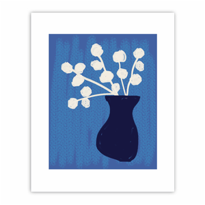 Bouq Art Print - Blue