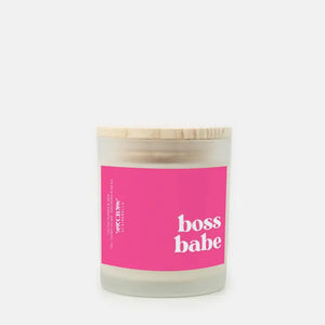 Glass Candle - Boss Babe (Cactus Flower & Jade)