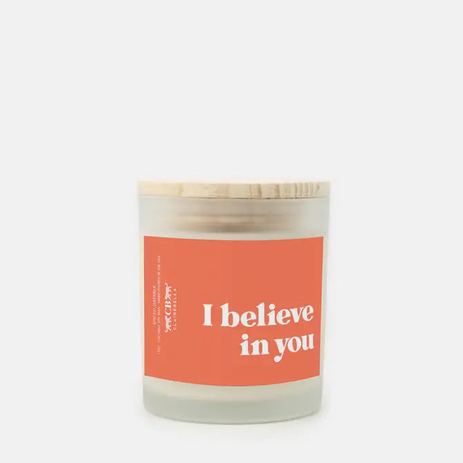 Glass Candle - I Believe In You (Spiced Oatmilk)