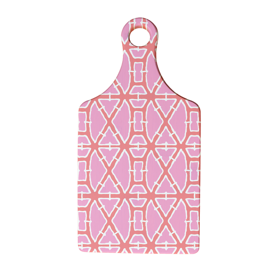 Serving Board w/Handle - Bamboo Pink