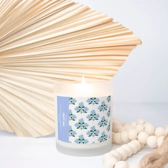 Glass Candle - Betsy Blue (Ocean Breeze)