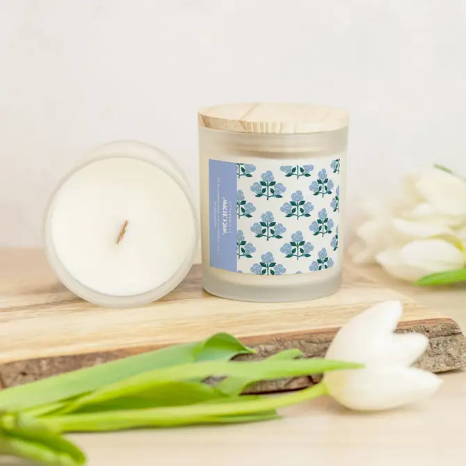 Glass Candle - Betsy Blue (Ocean Breeze)