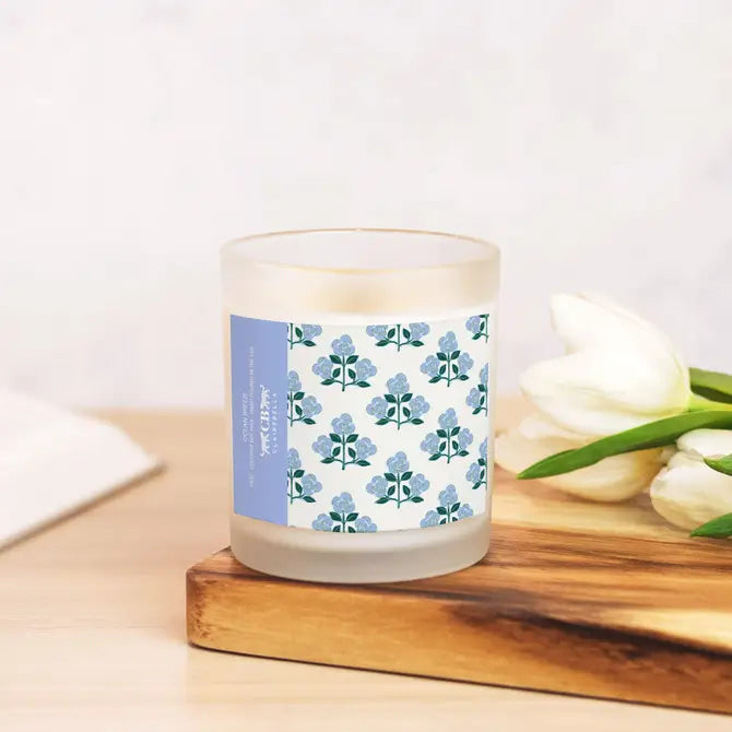 Glass Candle - Betsy Blue (Ocean Breeze)