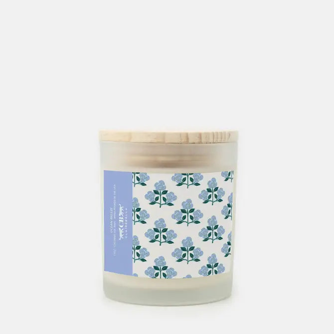 Glass Candle - Betsy Blue (Ocean Breeze)