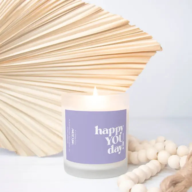 Glass Candle - Happy YOU Day! (Blackberry Vanilla)