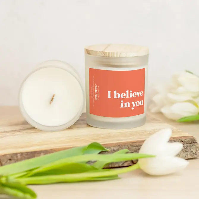 Glass Candle - I Believe In You (Spiced Oatmilk)