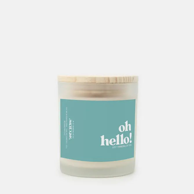 Glass Candle - Oh Hello! (Ocean Breeze)