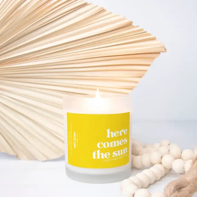 Glass Candle - Here Comes The Sun (Lemon Verbena)