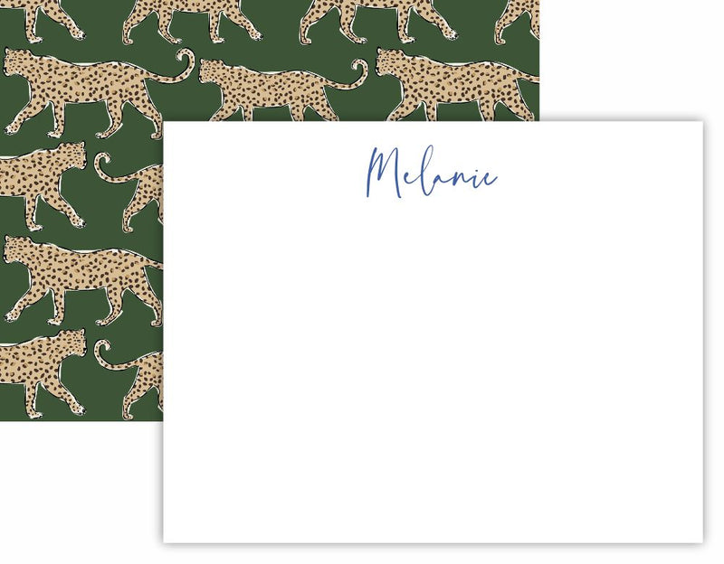 Leopards Flat Notecard Set