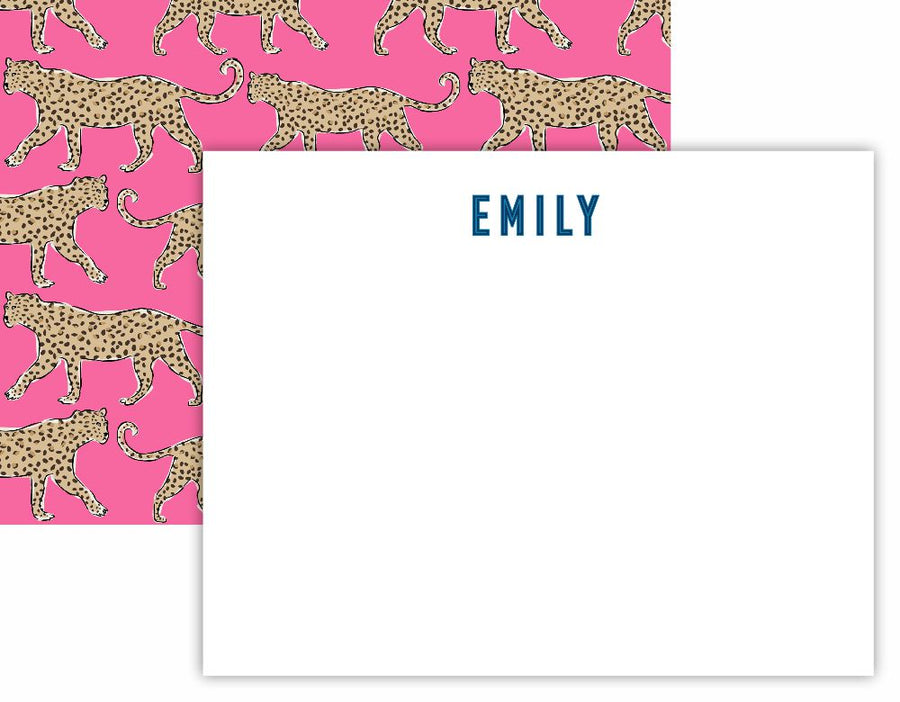 Leopards Flat Notecard Set