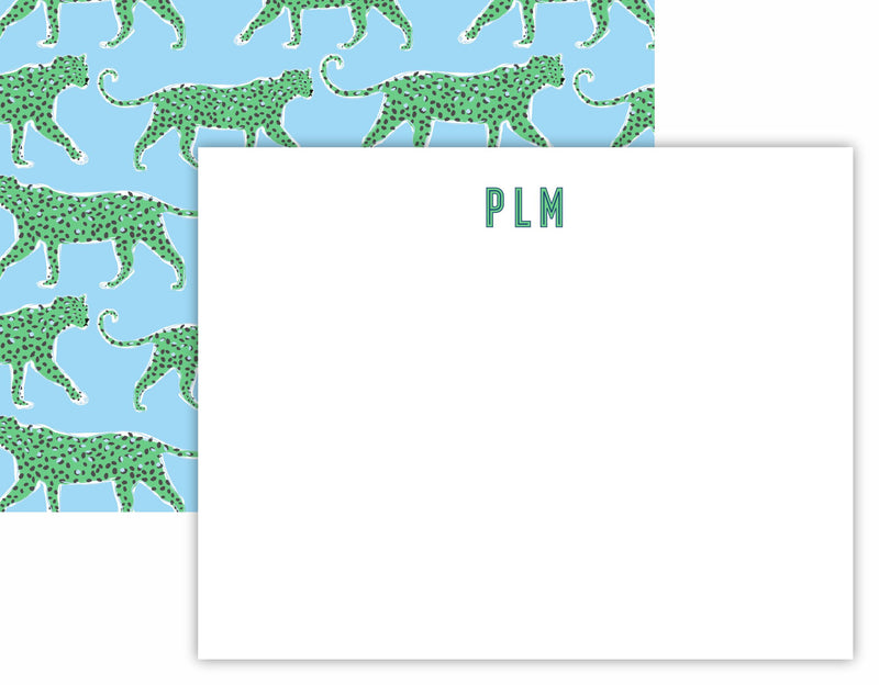 Leopards Flat Notecard Set