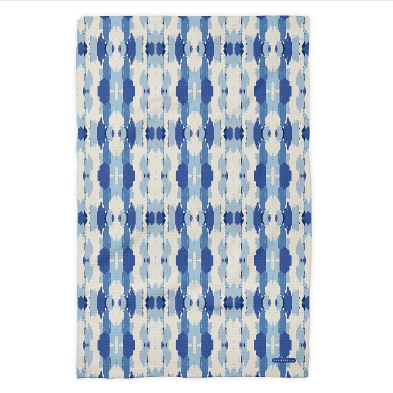 Waffle Weave Kitchen Towel - Belmont Blue