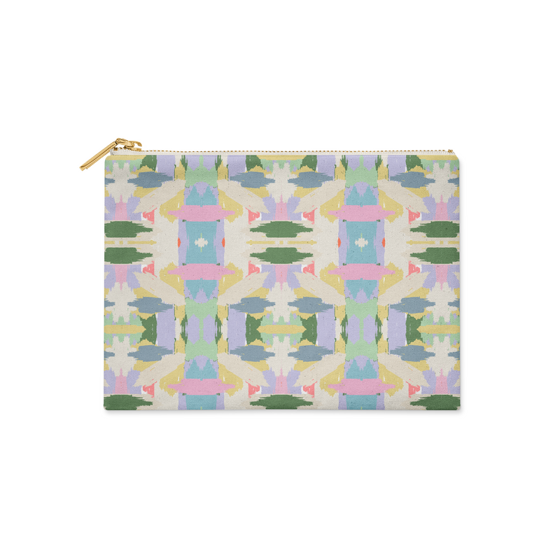 Large Flat Zip Pouch - Mila