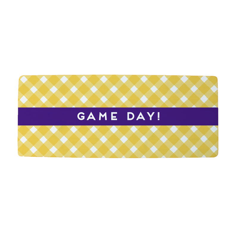 Long Serving Board - Game Day! Gold/Purple