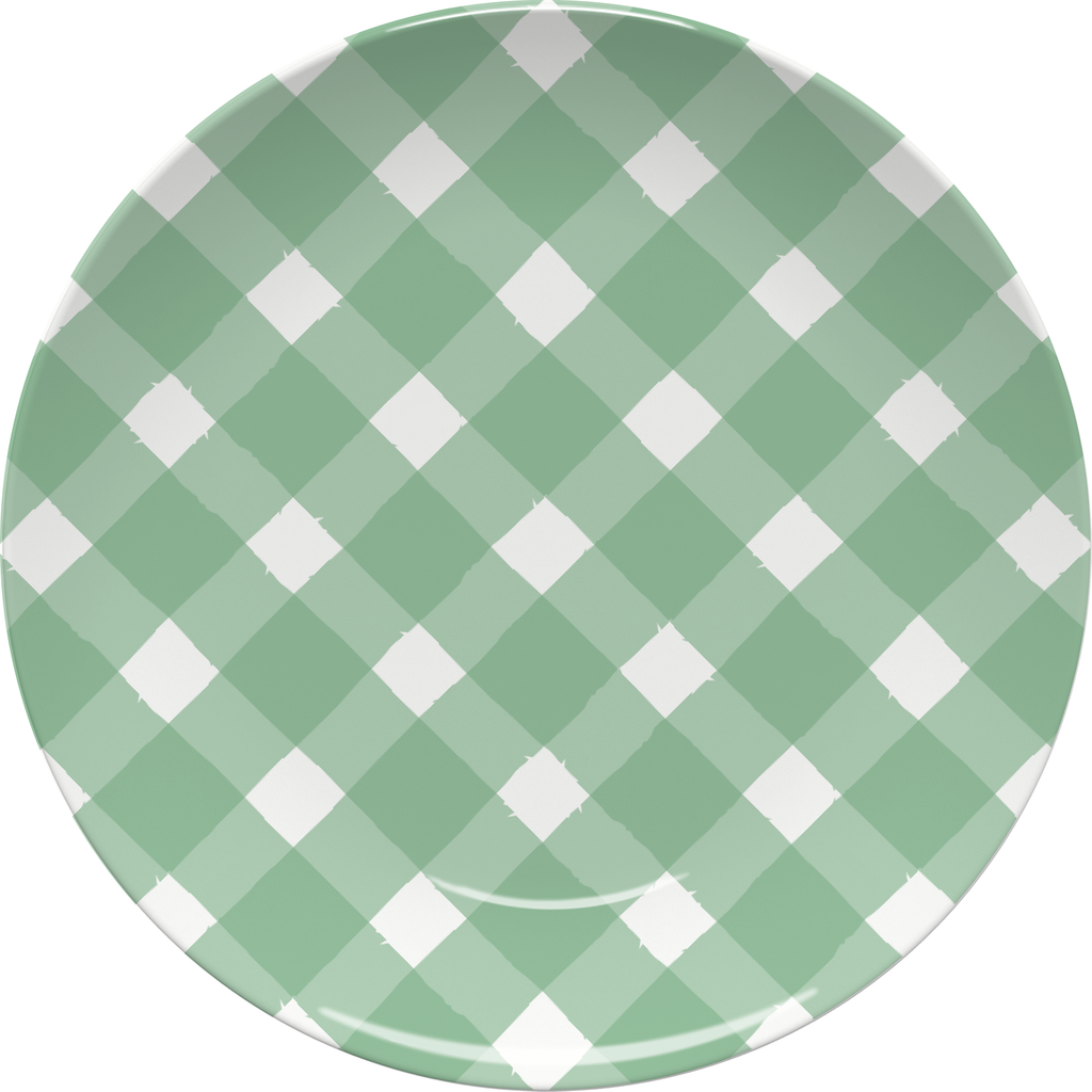 Gingham Plate