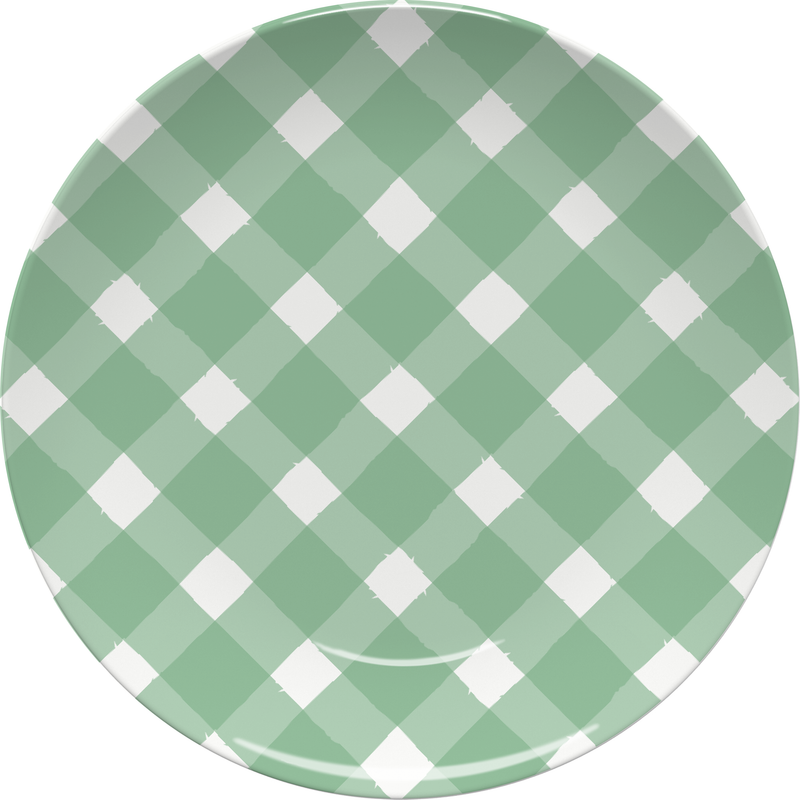 Gingham Plate