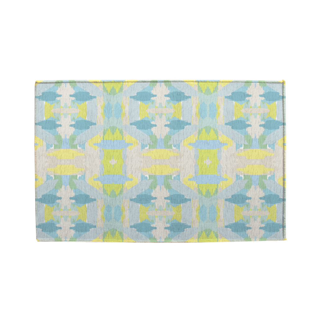 Mila Rug Citrus Blue- New & WASHABLE!