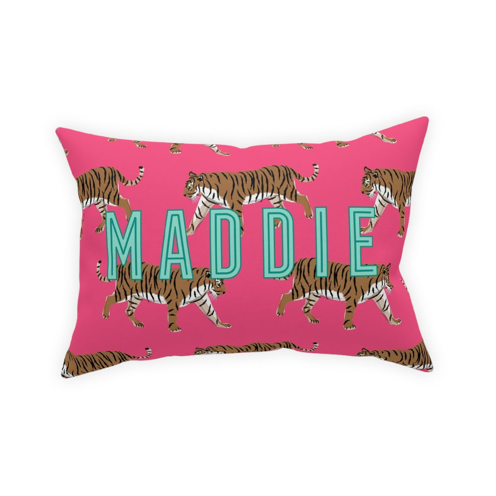 Monogrammed Indoor/Outdoor Lumbar Pillow