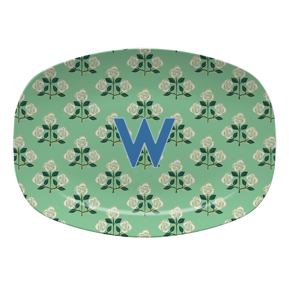 Single Initial Platter Betsy - Green