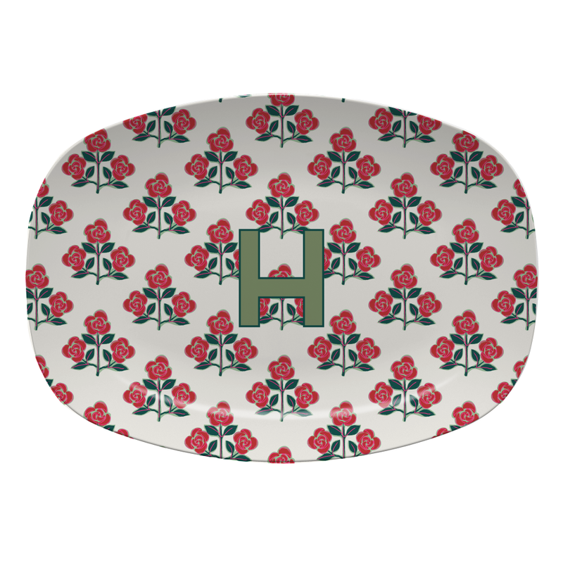 Single Initial Platter Betsy - Red