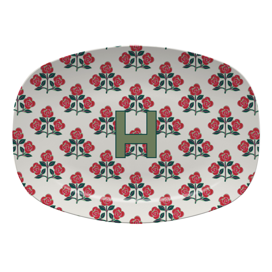 Single Initial Platter Betsy - Red