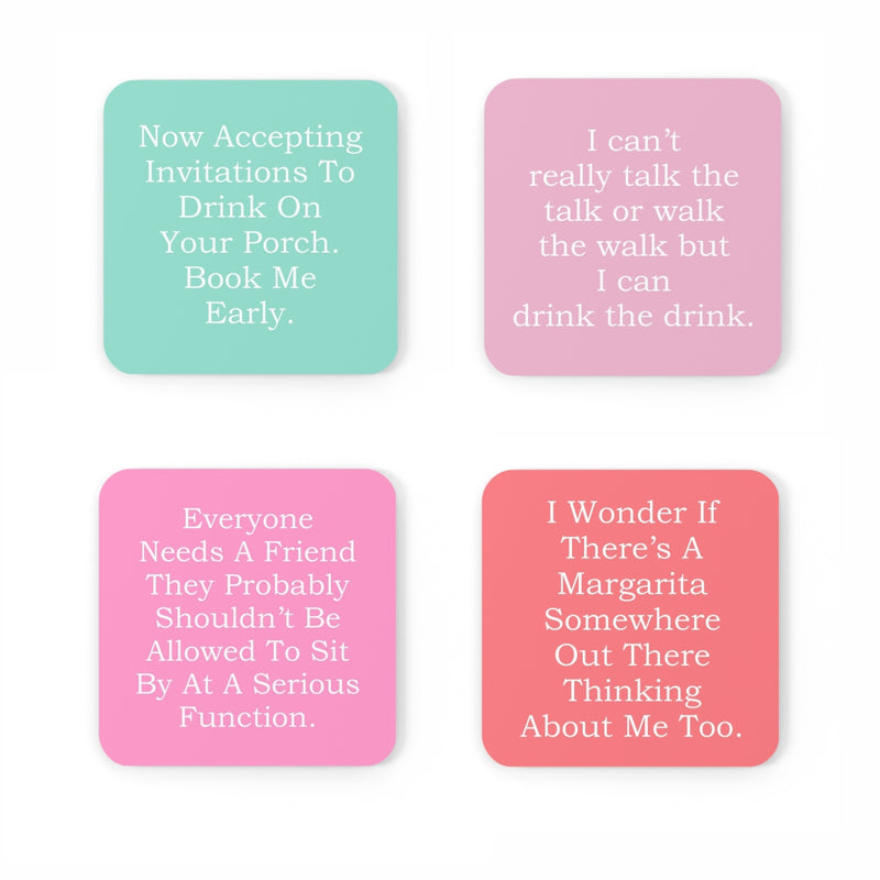 Snarky Quotes 2 Mixed Coaster Set