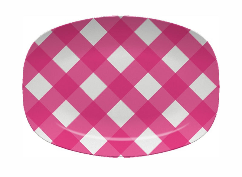 Gingham Platter