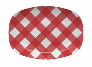 Gingham Platter