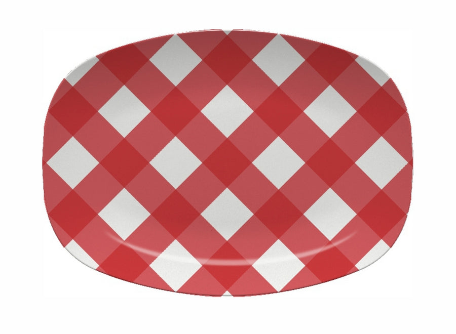 Gingham Platter