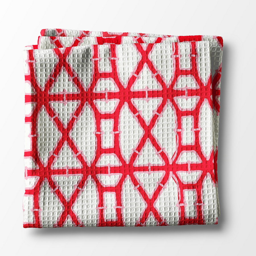 Waffle Weave Kitchen Towel - Bamboo