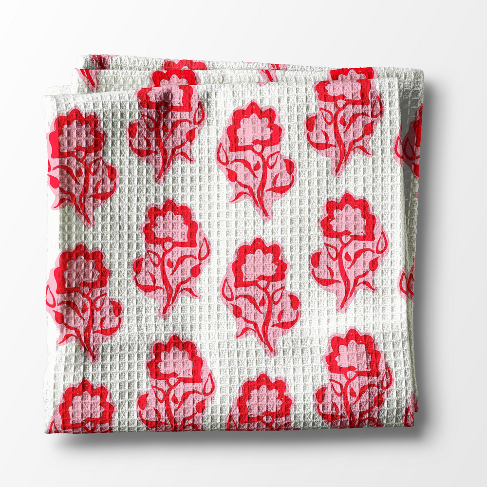 Waffle Weave Kitchen Towel - Maya