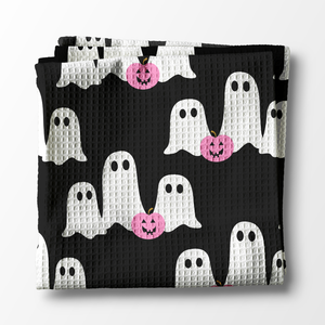 Waffle Weave Kitchen Towel - Ghosts